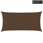 Jedro za zaštitu od sunca 160 g/m² smeđe 3 x 6 m HDPE - Smeđa 3 x 6 m