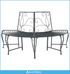 Klupa pod drvetom 4-Broj sjedala 160 x 80 x 89 cm Čelik - NOVO