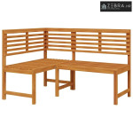Kutna vrtna klupa 140 cm od masivnog bagremovog drva - l-shaped bench