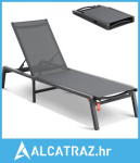 Ležaljka za vanjsku upotrebu, aluminijska vrtna ležaljka s podesivim 5