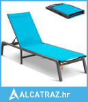 Ležaljka za vanjsku upotrebu, aluminijska vrtna ležaljka s podesivim 5