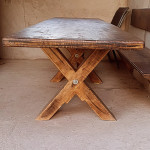 Masivni stol- 3 metra x 72 cm