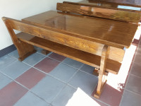 Masivni stol i klupe 1,80m Jela
