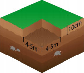 Mreža protiv krtica 45 GSM 2 x 50 m