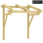 Nadstrešnica za vrata 100x100x80 cm od impregnirane borovine - 100 x 1