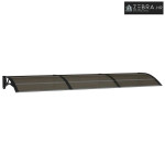 Nadstrešnica za vrata crna 300 x 75 cm polikarbonatna - Crna 300 x 75