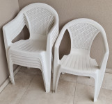 Plastične stolice 6 komada Povoljno
