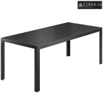 Plastični vrtni stol 190 x 84,5 x 72 cm, UV otporan, tekstura drveta,