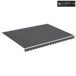 Platno za tendu - Zamjenska tkanina za tendu antracit 450x350 cm polie