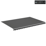 Platno za tendu - Zamjenska tkanina za tendu antracit 500x350 cm polie