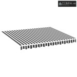 Platno za tendu - Zamjenska tkanina za tendu antracit i bijela 300x250