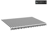 Platno za tendu - Zamjenska tkanina za tendu antracit i bijela 350x250