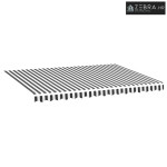 Platno za tendu - Zamjenska tkanina za tendu antracit i bijela 400x300