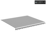Platno za tendu - Zamjenska tkanina za tendu antracit i bijela 400x350