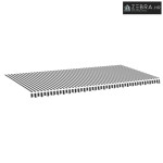 Platno za tendu - Zamjenska tkanina za tendu antracit i bijela 600x300
