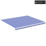 Platno za tendu - Zamjenska tkanina za tendu plava i bijela 400x350 cm