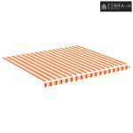Platno za tendu - Zamjenska tkanina za tendu žuta i narančasta 400x350