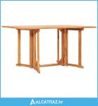 Preklopni vrtni stol 150 x 90 x 75 cm od masivne tikovine - NOVO
