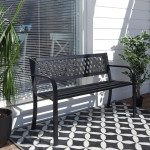 ProGarden Roma metalna vrtna klupa za dvije osobe 119 × 50 × 75 cm – c