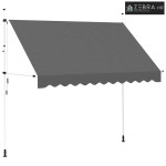 Tenda na ručno uvlačenje 300 cm antracit