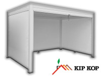 RUČNO PODESIVA ALU PERGOLA 100B BIJELA 301,4x398,7 SA ZIP SJENILIMA