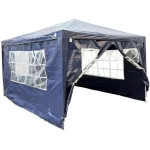 Saska Garden 1067834 vrtni paviljon 3 × 4 m s 4 stranice- tamnoplavi