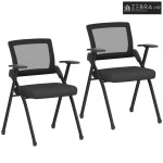 Set od 2 sklopive kamperske stolice s mrežastim naslonima, sklopive ur