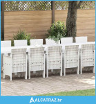 set za objedovanje od 17 dijelova bijeli poli ratan - NOVO