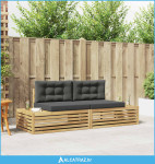 Set vanjskih sofa Bijela 230,5 x 83 x 73 cm Poliester - NOVO