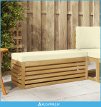 Set vanjskih sofa Bijela i krem 115 x 43 x 45 cm - NOVO