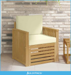 Set vanjskih sofa Poliester Bijela - NOVO