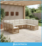 Set vanjskih sofa Prirodna Poliester - NOVO
