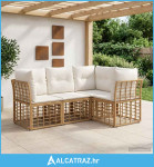 Set vanjskih sofa Prirodna Poliester - NOVO