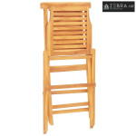 Sklopive stolice 4 kom 47x63x90 cm Masivno drvo Teak