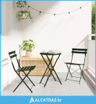 Sklopivi bistro set 3 pcs Šuma Čelik - NOVO