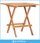 Sklopivi bistro stol 60 x 60 x 65 cm od masivne tikovine - NOVO