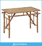 Sklopivi vrtni stol 115 x 50 x 75 cm od bambusa - NOVO