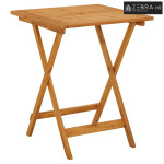 Sklopivi vrtni stol 60 x 60 x 75 cm od masivnog bagremovog drva - 60 c
