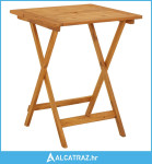 Sklopivi vrtni stol 60 x 60 x 75 cm od masivnog bagremovog drva - NOVO