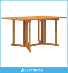 Sklopivi vrtni stol s leptir-nogama 150x90x75 cm od tikovine - NOVO