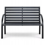 Sofotel Luca vrtna klupa s naslonom 117,5 cm crna