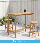 Stol za bar Prirodna 110 x 60 x 105 cm Masivni teak - NOVO