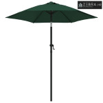 Suncobran zeleni 200 x 224 cm aluminijski - Zelena