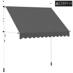 Tenda na ručno uvlačenje 250 cm antracit