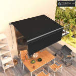 Tenda na ručno uvlačenje s roletom 3 x 2,5 m antracit   - Antracit 3 x