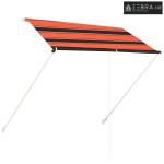 Tenda na uvlačenje 200 x 150 cm narančasto-smeđa - Narančasta i smeđa
