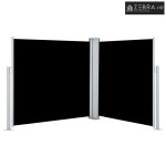 Uvlačiva bočna tenda 100 x 600 cm crna - Crna 100 x 600 cm