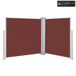 Uvlačiva bočna tenda 120 x 600 cm smeđa - Smeđa 117x 600 cm