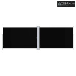 Uvlačiva bočna tenda crna 200 x 600 cm - Crna 200 x 600 cm