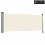 Uvlačiva bočna tenda za terasu 100 x 300 cm krem
